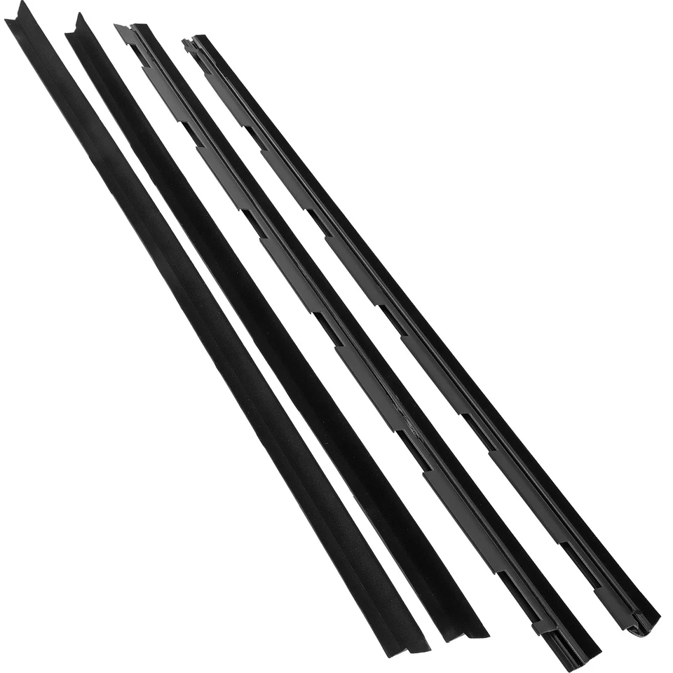Inner & Outer Window Sweep Felt Seal Weatherstrip 4 Pc Kit Fit for Chevy Truck - Image 4 of 4