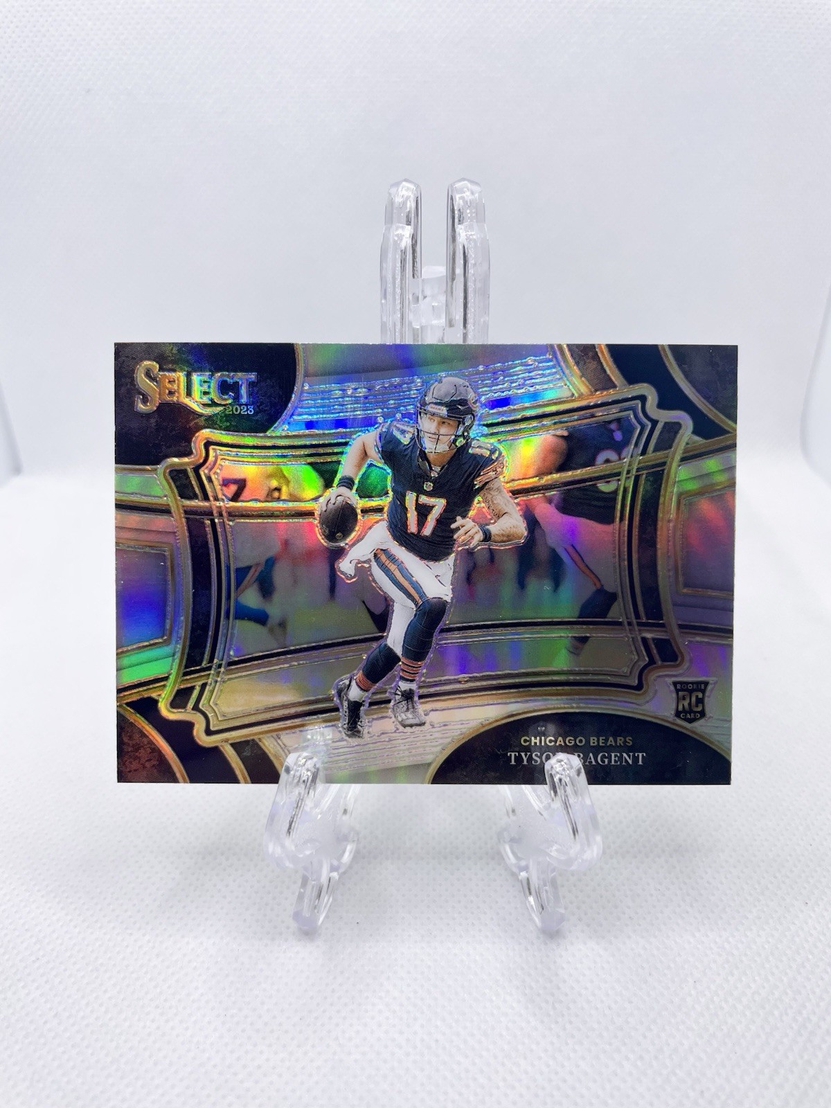Tyson Bagent 2023 Select Field Level Silver Prizm SP RC Chicago Bears