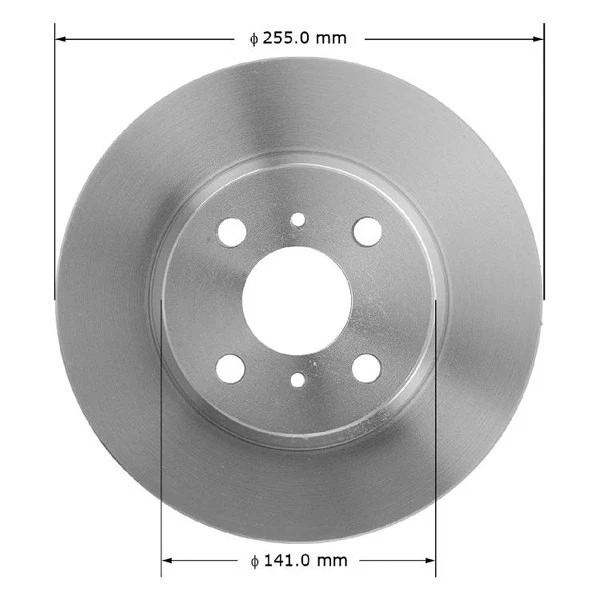For Toyota Corolla 93-02 Bendix Global Premium Plain Vented Front Brake Rotor Foto 3 de 4