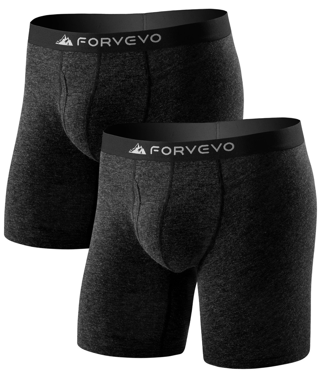 その他 sa FORVEVO 2 Pack Merino Wool Boxer Briefs Men,Breathable Dry Men's