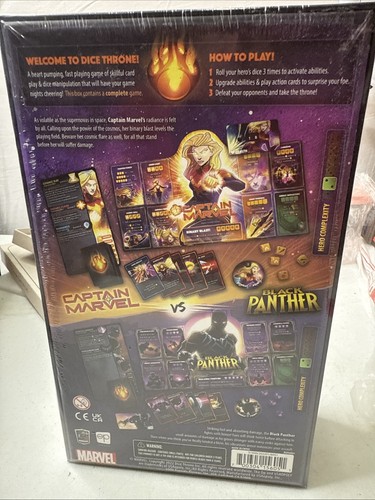 Marvel Dice Throne | 2 Hero Box Featuring Captain Marvel, Black Panther | - Picture 2 of 3