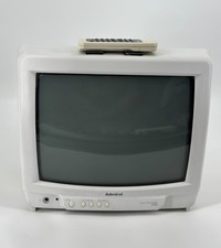 Vintage Admiral 14 CRT TV White Retro Gaming Model GOJ 12310 Remote Not Working