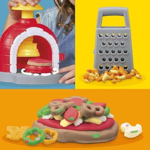 Hasbro Kitchen Creations La Pizzeria Set di Plastilina Creativa per la Pizza con - Foto 4 di 24