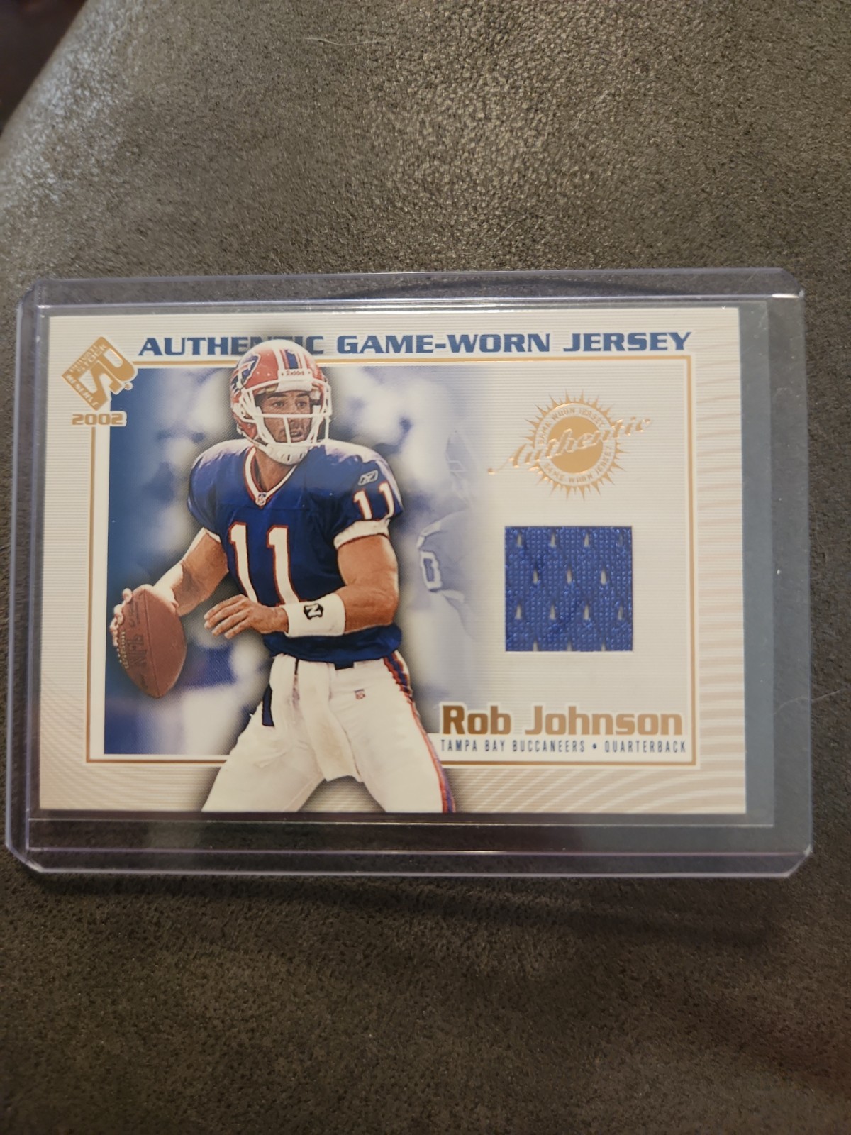 2002 Pacific Private Stock Reserve - Game-Worn Jersey Rob Johnson #116 (MEM)