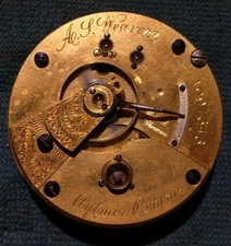 Elgin G M Wheeler 18s 13j Key Set Wind PL Aylmer Canada Pocket Watch Movement