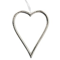 Deko AnhÄNger HÄNger Herz Silber Aus Metall 22 Cm Neu
