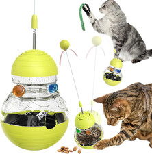 Cat Toy for Indoor Cats Wobble Kitten Treat Dispensing Ball Food Dispenser Puzzl
