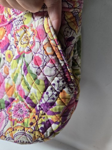 Vera Bradley Clementine Handbag Pleated Tote Shoulder Bag Purse Floral Zip Read - Picture 5 of 23