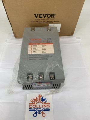 Vevor CPS-15HP 3PH Digit Phase Converter Shifter 15HP 11.25kW 53A 220-240V Input