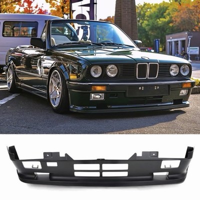 BMW E30 MTech 1 Mtechnic Front Bumper Apron + Fog Lights ABS Plastic E30 Coupe