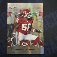 2008 Score Select Derrick Johnson Artist’s Proof #27/32 Chiefs Texas SSP