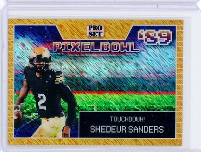 2024 Leaf Vivid Pre-Production Proof SHEDEUR SANDERS Gold Shimmer RC 1/1