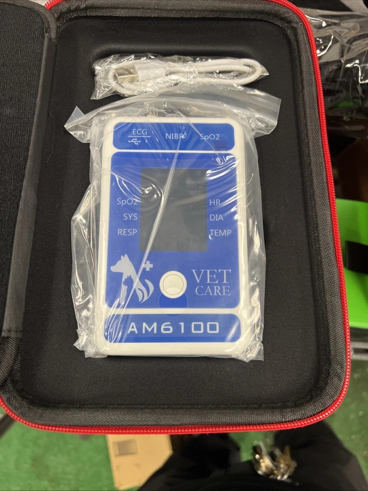 Berry AM6100 Bluetooth Veterinary Patient Monitor Animal NIBP Spo2 ECG - Image 2 of 4