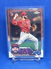 2023 Topps Chrome #138 Michael Stefanic Rookie Los Angeles Angels