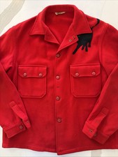 Vintage Boy Scouts Of America Red Wool Field Jacket Mens Large