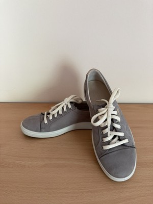 ECCO Soft 7 Damen Sneaker Nubukleder Gr. 37, Grau