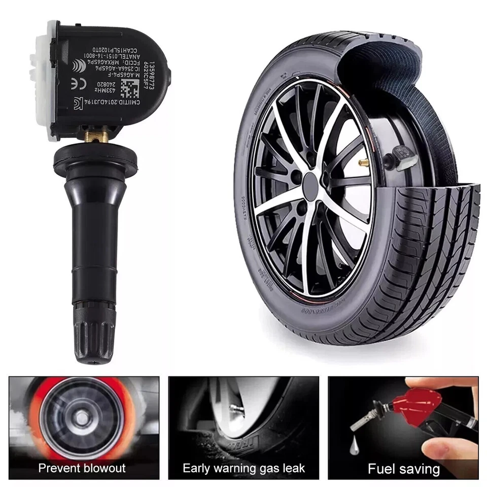 Juego de (4) 433 MHz para Chevrolet Camaro 2016-2020 sensor de presión de neumáticos TPMS Hencv Foto 4 de 4