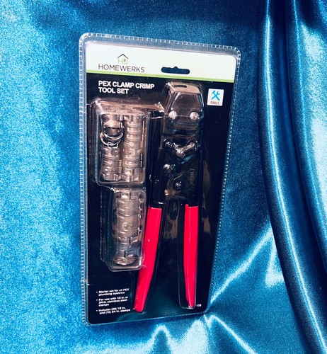 Homewerks PEX Clamp Crimp Tool Starter Set - 5117100 - For 1/2 Inch or 3/4 Inch