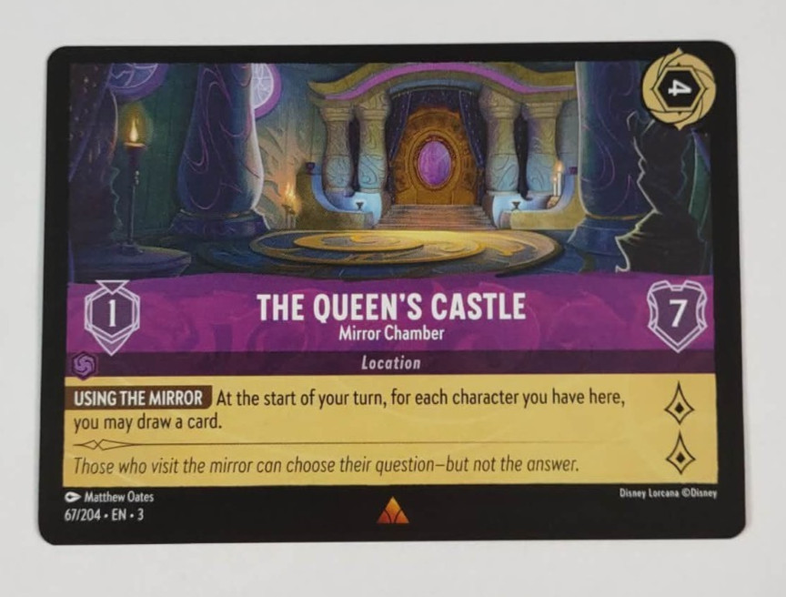 The Queen's Castle 67/204 Into the Inklands Disney Lorcana Card NM
