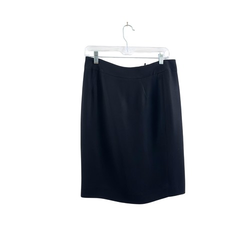 Giorgio Armani, Vintage 90's Giorgio Armani Black Silk Pencil Skirt - Made in Italy - Medium*