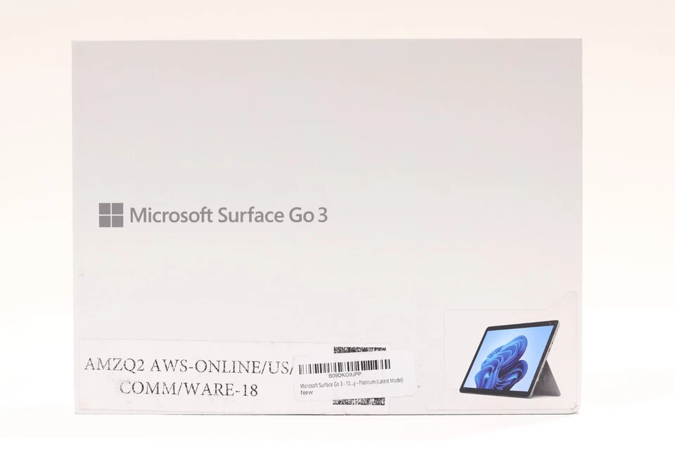 Microsoft Surface Go 3 10.5" Intel Pentium Gold CPU 4GB RAM 64GB eMMC Platinum - Image 2 of 4