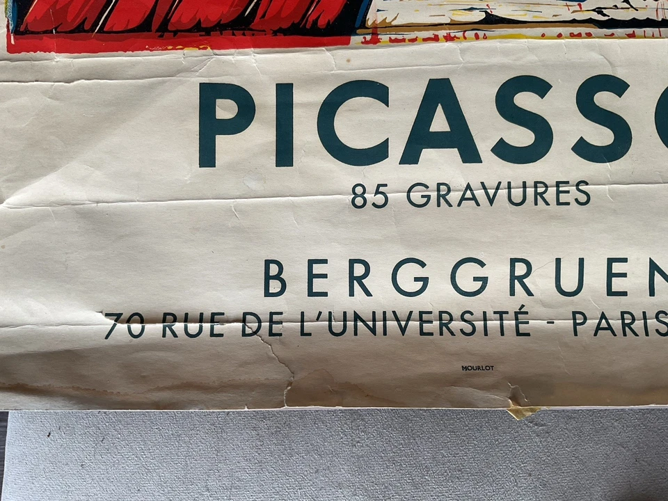 Genuine 1966 Lithograph “Picasso 85 Gravures” Bergruen Paris Mourlot - Image 4 of 4