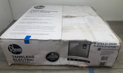 Rheem RTEX-24 24kW 240V Electric Tankless Water Heater READ