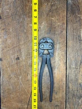 Vintage 10" Bell Systems B Wire Crimper Stripper Plier Telephone Line Hand Tool