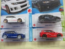 Hot Wheels Subaru WRX STI 4-Car Set