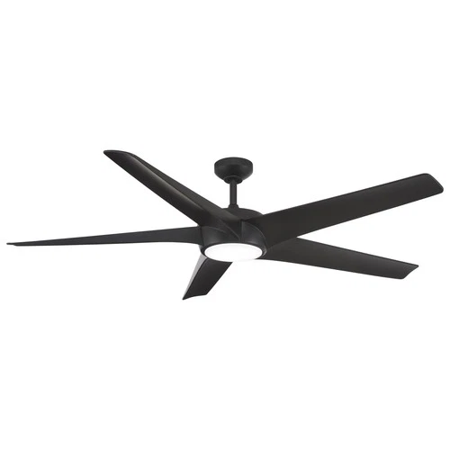 Minka Aire Skymaster 65" Ceiling Fan - Coal 5-Blade Remote Control - Picture 2 of 2