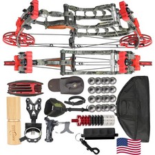 Compound Bow Set 30-60lbs Short Axis Arrow Ball Dual-use Archery Hunting Fishing