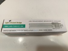 Lot Of 14 Light Efficient Design 4- Pin 10w Selectable Cct Led 7320-fc1-g4 Lot Of 14 Light Efficient Design 4- Pin 10w Selectable Cct Led 7320-fc1-g4