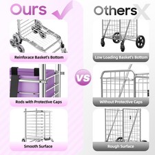 Portable Stair Climbing Climber Hand Truck Dolly Cart Trolley Basket CartUtility