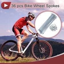 36 Set 13G Bicycle Spokes 159mm Bike Wheel Spokes Galvanized Carbon Steel