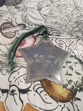 Things Remembered Christmas Ornament Star Engraved YOU Are The Best 