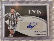 Federico Chiesa - Panini Immaculate Ink - #19/25 Authentic Auto