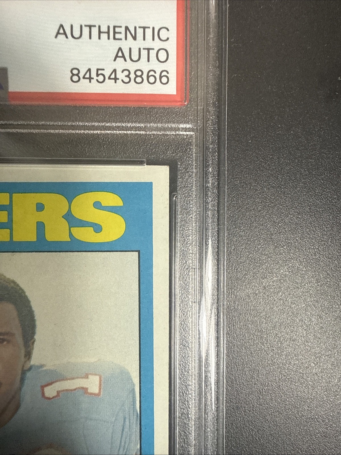 1972 Topps Charlie Joiner Rookie PSA Authentic Autograph Houston Oilers Sharp RC view 4