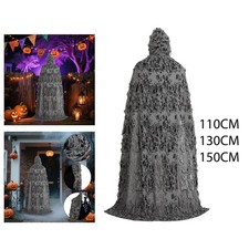 Halloween Cloak with Hood Decoration Cosplay Cape for Events Masquerade Ball
