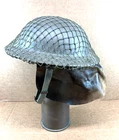 VINTAGE DUTCH CIVIL DEFENSE WWI MILITARY BRODIE KELLY STYLE HELMET - 1950's LOOK