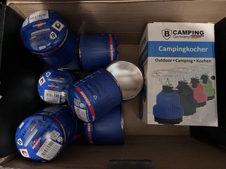 Magnum Camping & Gaskocher mit 9 Kartuschen NEU