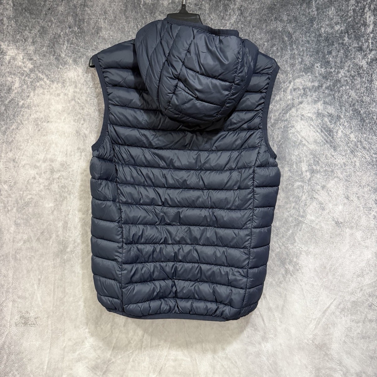 H&M Women’s Puffer Vest with Hood Size S Quilted Packable Lightweight View 2