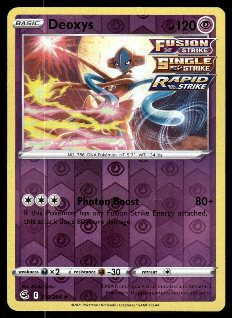 Deoxys 120/264 Swsh08: Fusion Strike for sale | eBay
