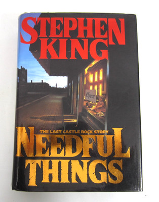 Needful Things Stephen King First Edition 3rd Print 1991 HCDJ Horror Book