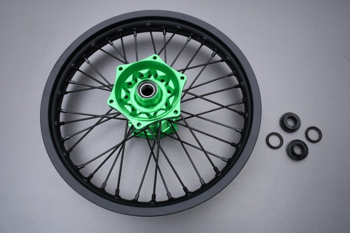 Roue arrière complète enduro KX 450 X 2023 verte 2.15 x 18 jante
