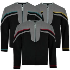 Cosplay First Contact Picard Captain Riker Starfleet Uniforms Jackets Costumes