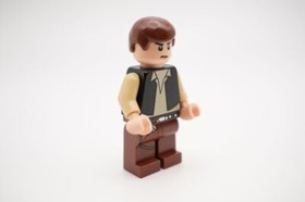 LEGO&reg; Sar Wars Minifigure - Han Solo - Light Nougat, Black Vest 10188 8038