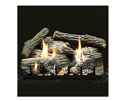 Empire Wildwood 24'' Super Stacked Refractory Gas Log Set   7pc (No Burner)