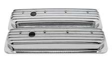 1987-97 Chevy 5.0l 5.7l Short Chrome Aluminum Center Bolt Valve Covers - Full 1987-97 Chevy 5.0l 5.7l Short Chrome Aluminum Center Bolt Valve Covers - Full