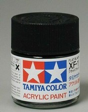 Tamiya Acrylic XF1 Flat Black 23ml TAM81301