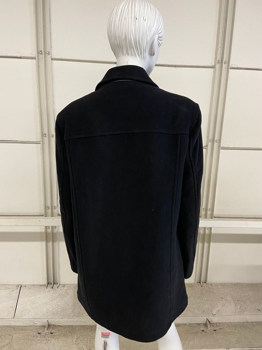 Cole Hann Classic Fit Wool Car Coat Men's Size L Black eBay